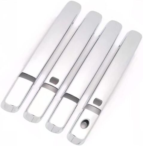 Toworldit 8pcs/Set ABS Exterior Door Handle Decoration Trim Cover Compatible with Infiniti G25 G37 2008-2013 (with Intelligent Sensing, Carbon Fiber Grain) in Kuwait