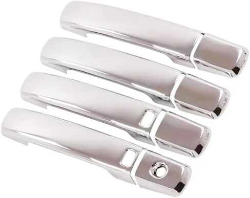 Toworldit 8pcs/Set ABS Exterior Door Handle Decoration Trim Cover Compatible with Infiniti G25 G37 2008-2013 (with Intelligent Sensing, Carbon Fiber Grain) in Kuwait