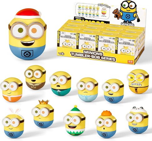 Minions Blind Box Figures, Mini Wobbler Toys Action Figures for Home Decor Desk Accessories, Despicable Me Collectible Toys for Kids Boys Girls Ages 3+, Tumbler Bob Series, 1 Pack in Saudi Arabia