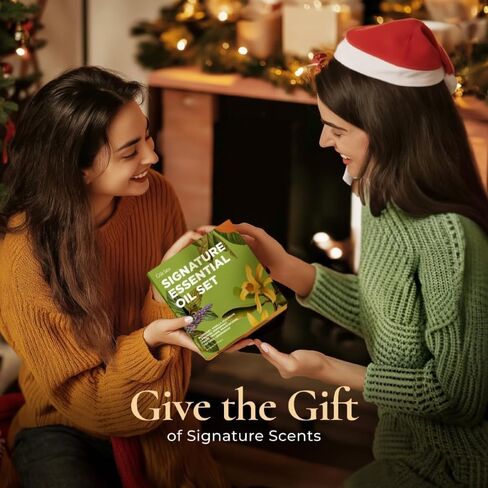 Gya Labs Good Vibes Essential Oil Set, Essential Oils For Diffusers For Home & Gift Set - Self-Care, Skin, Candle Making - Peppermint, Rosemary, Rose Geranium, Lemongrass, Roman Chamomile - 8 x 0.17oz in Kuwait