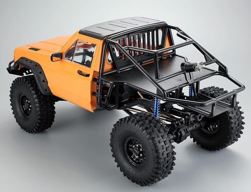 RC الزاحف الجسم الكابينة وهيكل نصف قفص خلفي لـ 1/10 RC الزاحف TRX4 SCX10 90046 AT4 Redcat GEN 8 Scout II (أصفر) in Saudi Arabia