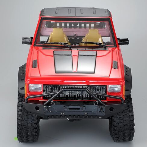 RC الزاحف الجسم الكابينة وهيكل نصف قفص خلفي لـ 1/10 RC الزاحف TRX4 SCX10 90046 AT4 Redcat GEN 8 Scout II (أصفر) in Saudi Arabia