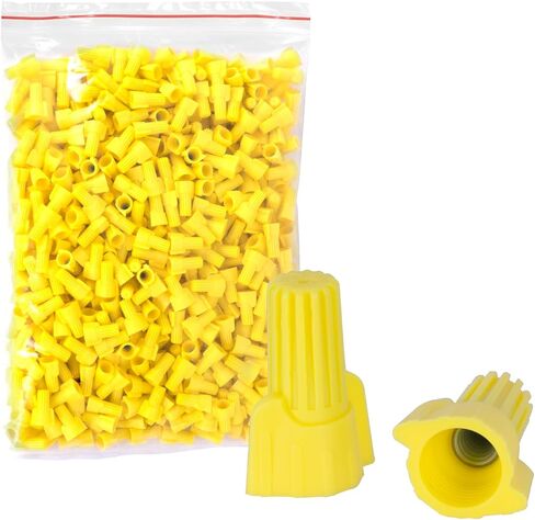 ZONE INDUSTRY CORP. 500 PCS, Electrical Insulating Wire Connectors, Metal Spring Terminal Nuts, Caps for Quick Connection, AWG22-10, Red in Saudi Arabia