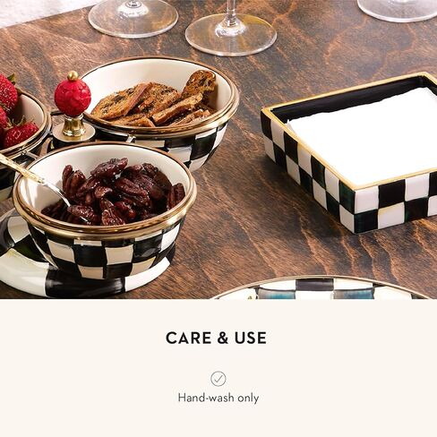 MACKENZIE-CHILDS Courtly Check Luncheon Napkin Holder, Kitchen Napkin Holder for Table and Countertop in Kuwait