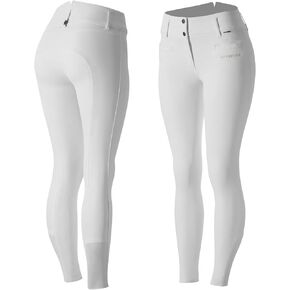 B Vertigo Tiffany Women's Silicone Full Seat Breeches -Dark Navy - US 28