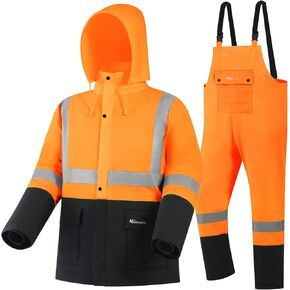 Rain Suits for Men Waterproof Rain Jacket Coat Pants Heavy Duty Women Fishing Rain Gear Workwear