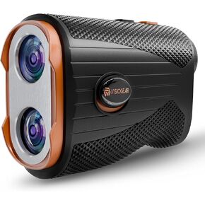 Golf Rangefinder with Slope, 1200 Yards Laser Range Finder for Golfer, 7X Magnification Range Finder Rechargeable Golf Accessories for Men, Flag Pole Locking Vibration, White & Black