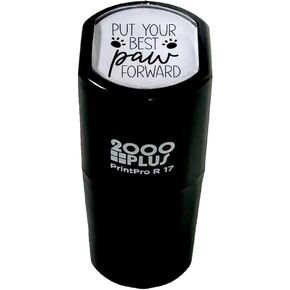 Paw Print Stamp / 2000 Plus Self Inking Animal Paw Print Stamper/Black Ink Imprint School Planner Worksheet Card Stamp