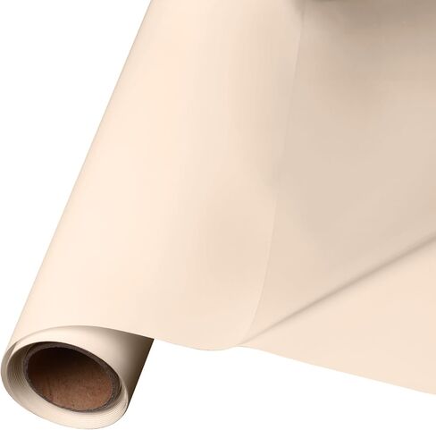 GOVAS Brown Heat Transfer Vinyl - 12" x 6ft Brown Iron on Vinyl Roll for Shirts, HTV Nude Vinyl for Silhouette Cameo, Cricut, Easy to Cut & Weed in Saudi Arabia