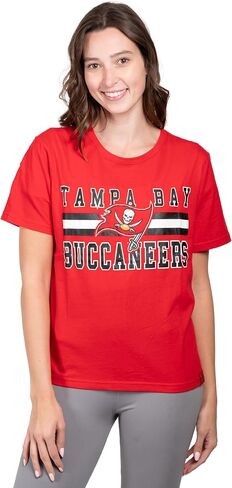 Ultra Game Women's Standard Distressed Graphics Soft Crew Neck Tee Shirt, Team Color, X-Large in Saudi Arabia