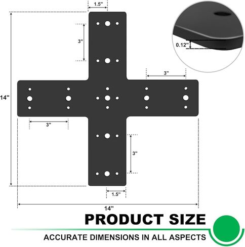 24x13.5 Gable Plate Truss Bracket Pergola Mending Plate Heavy Duty for Wood 4x4/6x6 Lumber 12 Pitch Powder Coated White in Saudi Arabia