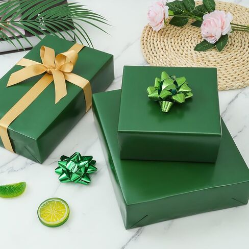 CAMKUZON Pink Matte Wrapping Paper Roll - Solid Color Pearly-Lustre Pink Gift Wrap Paper for Wedding, Birthday, Christmas, Holiday, Baby Shower - 17.4 Inch in Kuwait