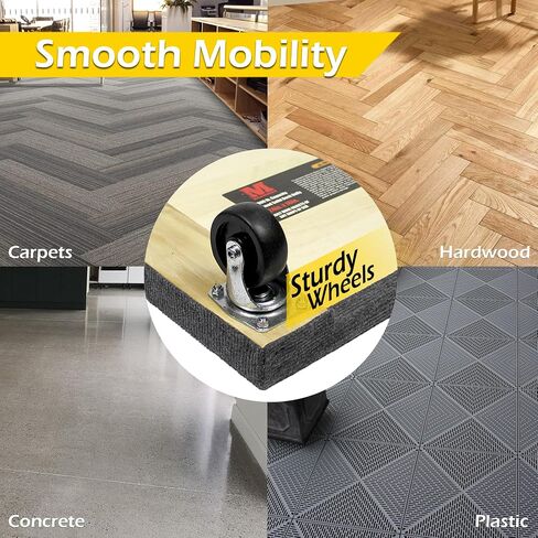 MaxWorks 50952 1000 lbs. Capacity 24 in. x 16 in. Hardwood Furniture Moving Dolly in Kuwait