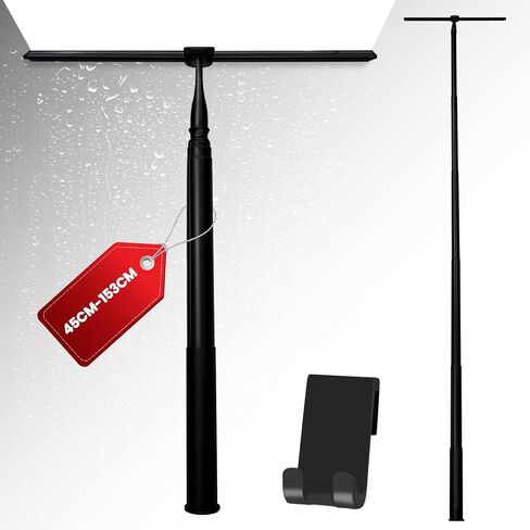 60" Telescopic Shower Squeegee for Glass Doors, Stainless Window Squeegee for Home, Shower Squeegee for Tile Shower Walls, Shower Glass Cleaner Squeegee, Glass Squeegee Bathroom Shower in Saudi Arabia