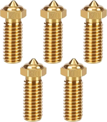 3D Printer Brass Nozzles Kit for Ender 3 V3 SE, 3D Printer 10PCS High Speed 0.4mm Nozzles Kit for Creality 3D Printer Ender 3 V3 SE, Ender 5 S1, Ender 7, Spider 1.0 Hotend in Saudi Arabia