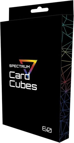 BCW Spectrum Card Cubes | Holds 40 Sleeved Cards | Crystal Clear Acrylic | Perfect for Playing Cards, Trading Cards, Sports Cards, and Board Game Accessories | Durable, Acid-Free PET | 69x95x10mm in Saudi Arabia