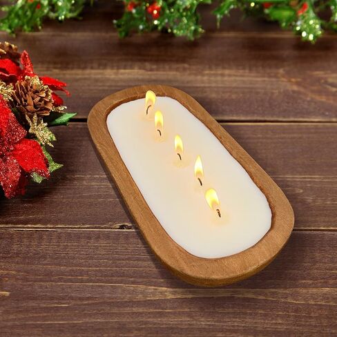 Aromatherapy Candle, SEVEYEE Christmas Tree Candle 3wicks 12oz, Large Wooden Bowl Candles for Women,Girl Birthday Gift,Apple Fragrance in Saudi Arabia