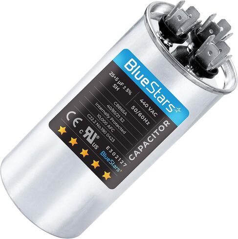 120 uf 370-440VAC Volts ±5% Round Run Capacitor 50/60 Hz AC Electric Replacement Part by Blue Stars in Kuwait