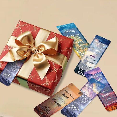 48 Piece Bible Verse Magnetic Bookmarks - Christian Scripture Inspirational Book Marks with Boxes - Religious Motivational Book Marker Prayer Page Clips for Women & Men Reading Gifts in Saudi Arabia