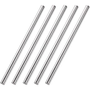 uxcell 1mm x 100mm 304 Stainless Steel Solid Round Rod for DIY Craft - 5pcs