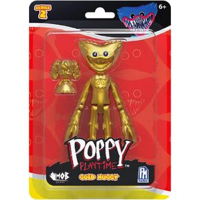 Poppy Playtime - White Huggy Wuggy Action Figure (5" Tall Posable Figure, Series 2)