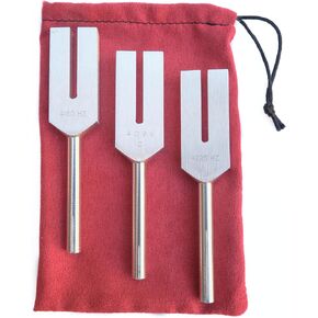 Angel Tuning Forks for Healing, 4096 hz, 4160 hz, 4225 hz, Connect with Higher Energies, Includes Crystal Tuner, Machined not Molded and Made in the USA