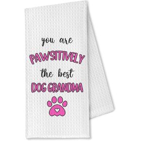 Christmas Dog Kitchen Towels Set of 2, Coquette Bows Christmas Tree Hand Dish Towels for Bathroom, Christmas Dog Decorations, for Dog Lovers, 16x24 Inches