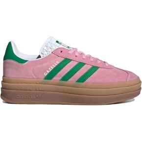adidas Gazelle Bold Women's Sneakers, True Pink/Green/Cloud White, Size 8