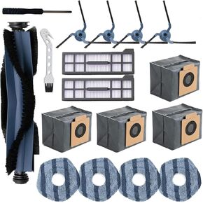 4 Pcs Mop Cloths Pads Replacement for eufy X10 Pro Omni X9 Pro Robot Vacuum Spare Parts, Washable and Reusable Mopping Pad