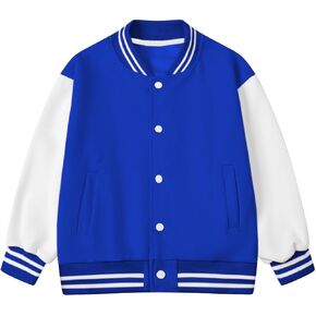 ARTMINE Boys Girls Baseball Jackets Casual Varsity Jacket School Bomber Jackets, 4-12 Years