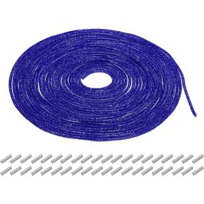 MECCANIXITY 4mm x 10m Shoe Laces Hoodie String Glitter Cords Rhinestone Tube Rope Bling Crystal String Rope for DIY Sneakers Sweaters Sweatpants Decoration Dark Red with Aglets