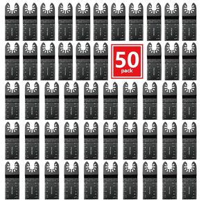 TrivdPro 50 قطعة شفرات أدوات متأرجحة احترافية عالمية شفرات منشار متأرجحة خشبية شفرات متعددة الأدوات متوافقة مع ديوالت، ميلووكي، ماكيتا، ريوبي، روكويل، بوش