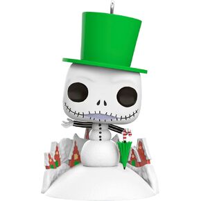 Hallmark Keepsake Christmas Ornament 2023, Disney Tim Burton's The Nightmare Before Christmas Jack Skellington and Zero Funko POP!, Gifts for Disney Fans