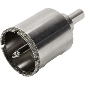 Drilax 1 Inch Diamond Hole Saw Drill Bit Tiles, Quartz, Marble, Granite Countertop, Ceramic, Porcelain Tiles Terra COTA Flower Pot Drain Holes with Removable Center Pilot Drill Bit Locator Pin Locator