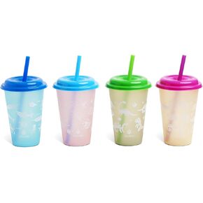 Manna 12oz Kids Color Changing Reusable Cup Set - 6-Piece - Tween