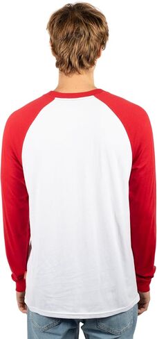 Ultra Game Men's Standard Raglan Baseball 3/4 Long Sleeve Tee Shirt, White, Medium in Saudi Arabia