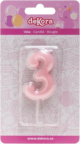 dekora - Original Birthday Candles Numbers in Blue - Candle 1 Birthday Boy - Birthday Candle 1 Year in Kuwait