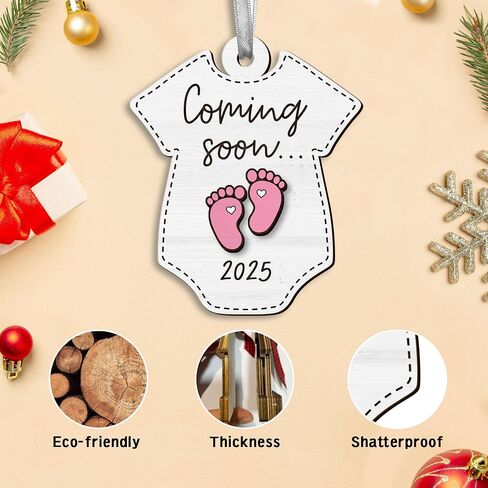 Pregnancy Gifts for Expecting Mom Dad - Pregnancy Announcement for Husband Wife Family - Baby Announcement Gifts, Pregnant Mom Gifts, Gender Reveal Gifts - New Mom Dad, Mom to Be, New Parents Ornament in Saudi Arabia