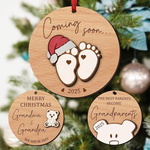 Pregnancy Gifts for Expecting Mom Dad - Pregnancy Announcement for Husband Wife Family - Baby Announcement Gifts, Pregnant Mom Gifts, Gender Reveal Gifts - New Mom Dad, Mom to Be, New Parents Ornament in Saudi Arabia