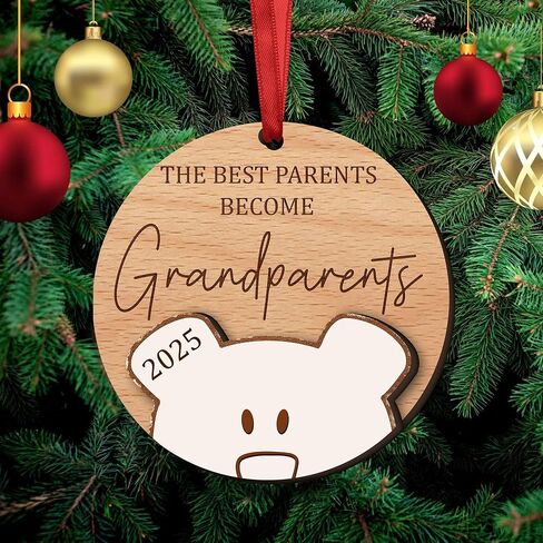 Pregnancy Gifts for Expecting Mom Dad - Pregnancy Announcement for Husband Wife Family - Baby Announcement Gifts, Pregnant Mom Gifts, Gender Reveal Gifts - New Mom Dad, Mom to Be, New Parents Ornament in Saudi Arabia