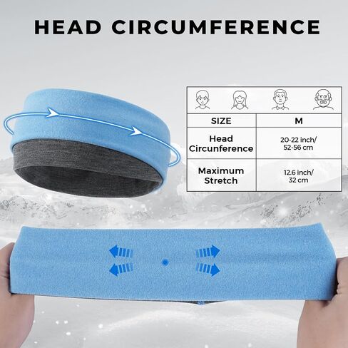 Sukeen Ear Warmer Headband for Women 2 Pack, Soft Warm Winter Headband for Women, Ear Warmers Ear Muffs for Winter, Running Headband for Women Cold Weather Sports Cycling Walking, Black Red in Saudi Arabia