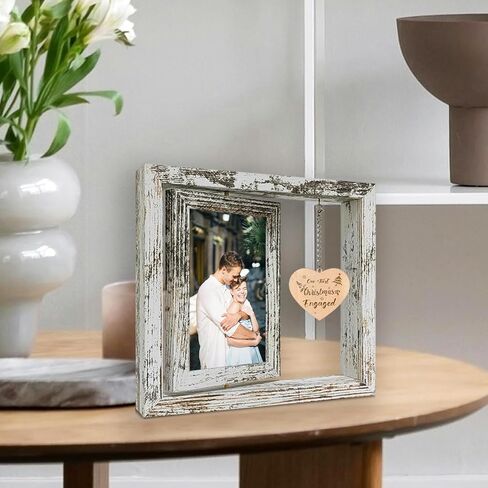 Let the Adventure Begin - He Asked She Said Yes Picture Frame Engagement Gifts for Couples Newly Engaged Gifts Fiance Women Her (Dis Two 6x4) in Saudi Arabia