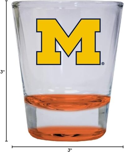 R and R Imports Michigan Wolverines 2 أونصة نظارات ملونة باللون الأزرق منتج جامعي مرخص رسميًا in Kuwait