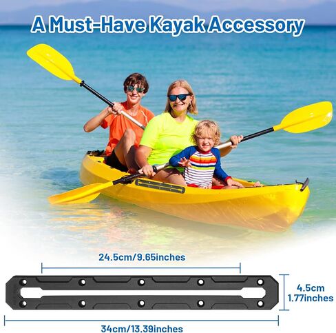 Kayak Track, 10.4 inch Kayak Low Profile Track, Kayak Gear Track Mount Accessories for Fishing Rod Holder, Cup Holder, Anchor Cleats, 2 Pack in Kuwait