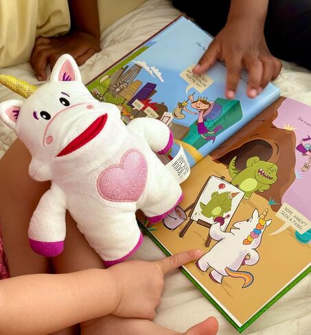 The Tooth Brigade Book and Rebel Dinosaur Tooth Fairy Pillow Bundle, Interactive Set Includes 8" Plush Toy with Lost Tooth Pocket and The Tooth Fairy's Best Day Ever! Hardcover Book in Kuwait