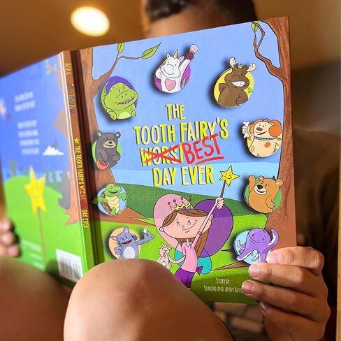 The Tooth Brigade Book and Rebel Dinosaur Tooth Fairy Pillow Bundle, Interactive Set Includes 8" Plush Toy with Lost Tooth Pocket and The Tooth Fairy's Best Day Ever! Hardcover Book in Kuwait