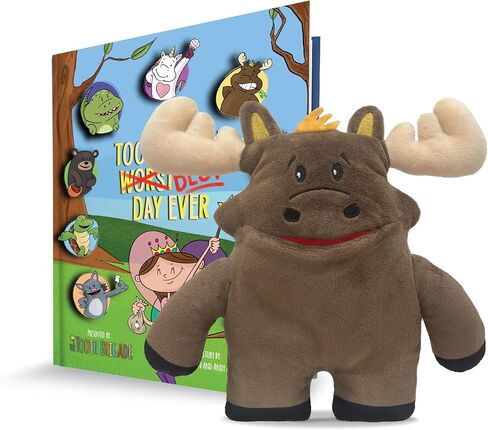The Tooth Brigade Book and Rebel Dinosaur Tooth Fairy Pillow Bundle, Interactive Set Includes 8" Plush Toy with Lost Tooth Pocket and The Tooth Fairy's Best Day Ever! Hardcover Book in Kuwait