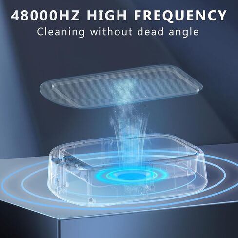 High-Efficiency Ultrasonic Jewelry Cleaner, 40W 640ml 48KHz Portable Professional Ultrasonic Cleaner for Jewelry, Eyeglass, Watches, Dentures, Ring, Blade Razor in Saudi Arabia