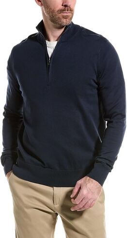 سترة Brooks Brothers الرجالية ذات المقاس العادي من القطن Supima بأكمام طويلة ونصف سحاب، Jade، Small in Saudi Arabia