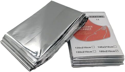 Emergency Blankets for Survival Blanket, Safe Emergency Mylar Thermal Blankets, Space Blanket Thermal Blanket Emergency Perfect for Outdoors, Hiking, Survival, Marathons or First Aid in Saudi Arabia